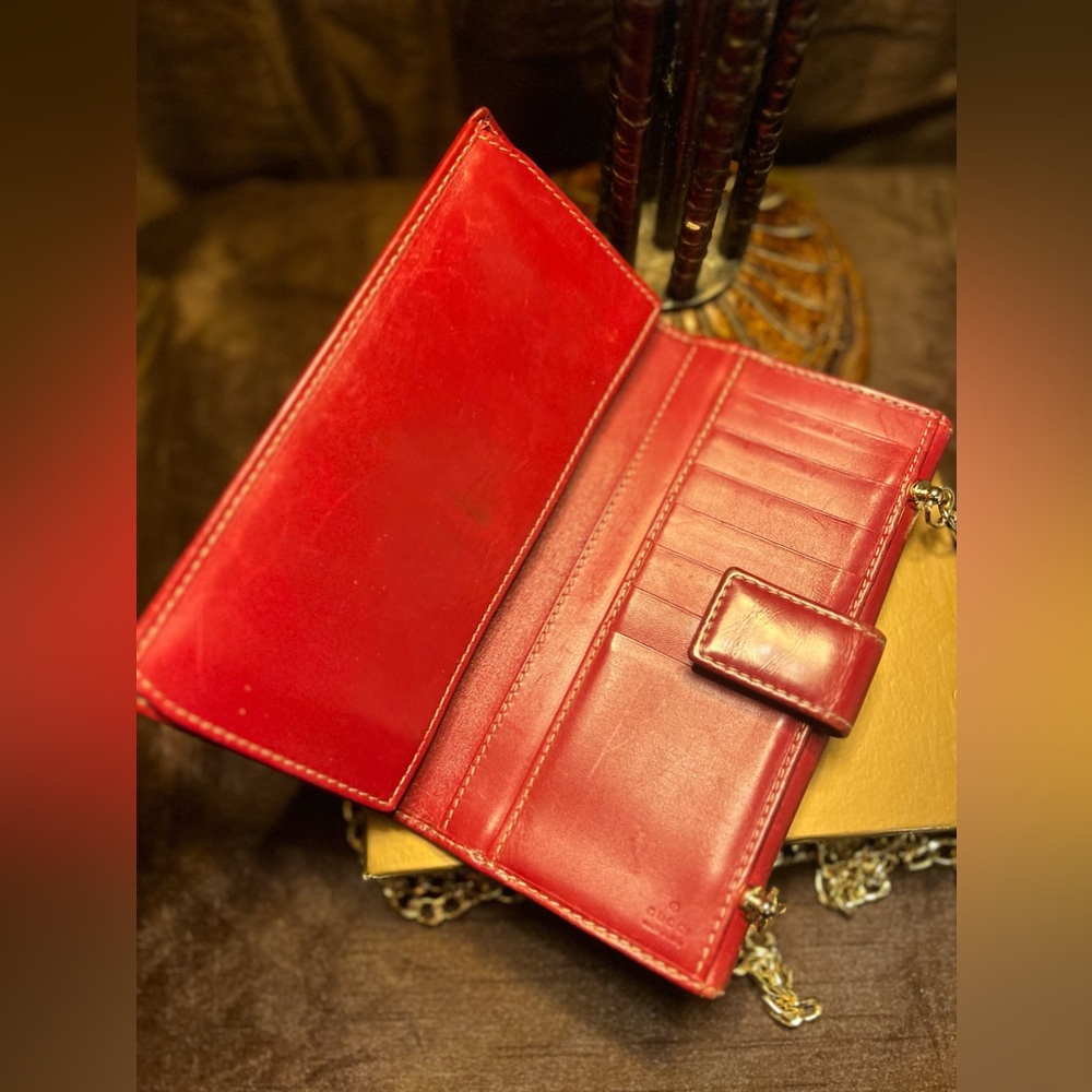 GUCCI Authentic, Clutch, Bifold Wallet, Crossbody. - Picture 11 of 12